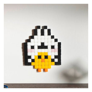 Pixel Corner - Pixel Art Kiti - Molang & Friend | Beyaz