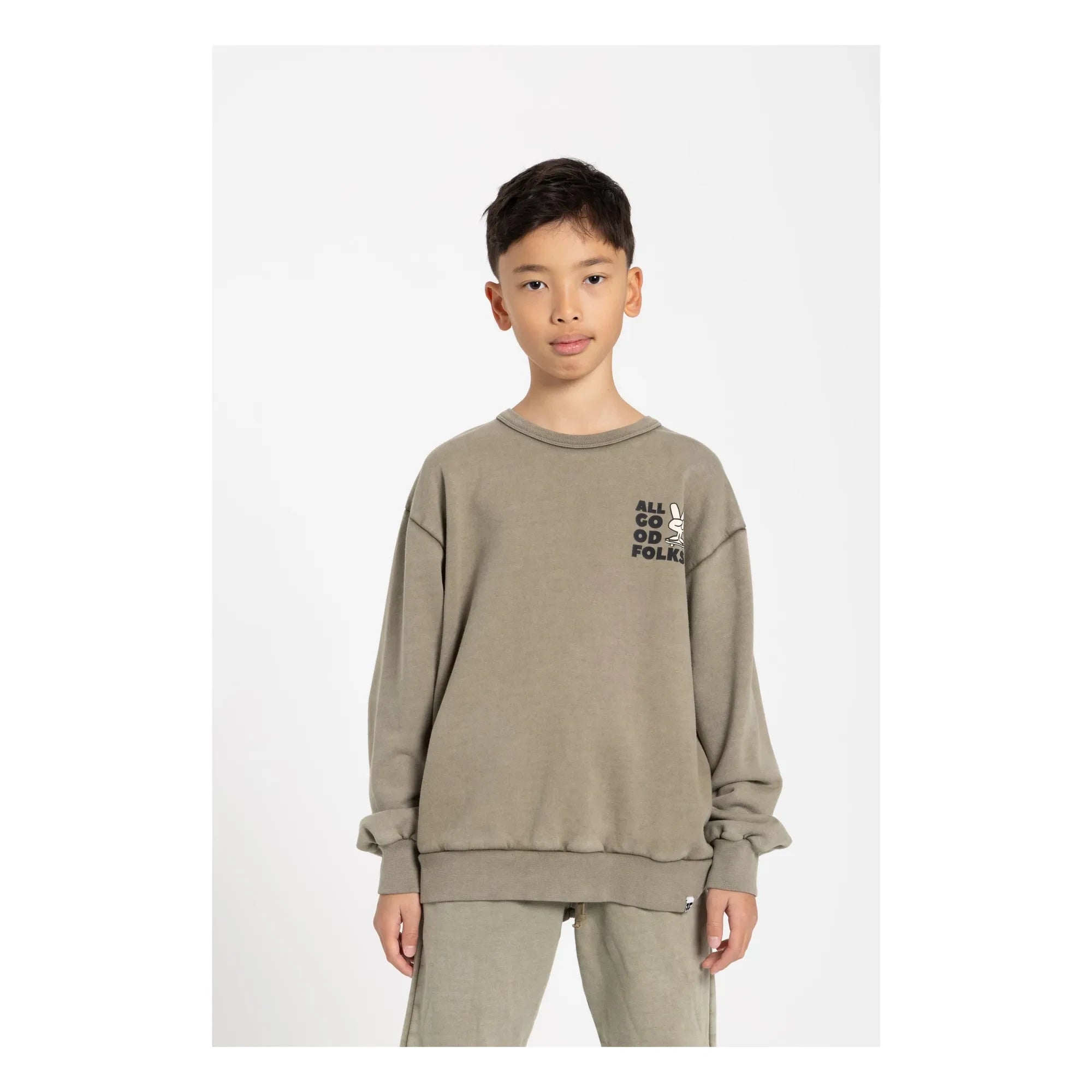 Hundred Pieces - Ryde organik pamuklu sweatshirt | Haki
