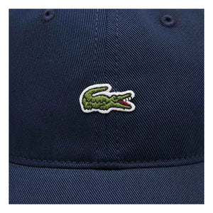 Lacoste - Logo organik pamuklu şapka | Lacivert