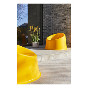 Verpan - Panto Pop Outdoor Lounge Sessel | Gelb