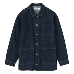 Skall Studio - Henny organik pamuklu overshirt | İndigo mavi