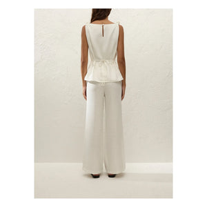 Faithfull the Brand - Ecru Top Flor Keten