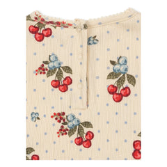 Konges Sløjd - Chleo Kirsch Bio-Baumwollstrampler | Beige