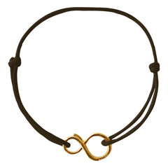 LAH - Mini-Infinity Kordelarmband | Schokolade