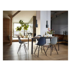 Vitra - DSW Fiberglas Sandalye - Charles & Ray Eames, 1950 | Eames Lacivert Mavi