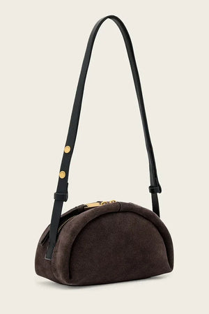 AllSaints ROSALIE kadın süet crossbody çanta