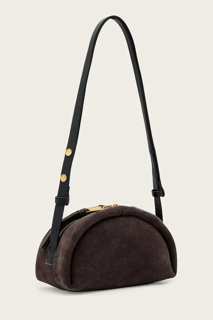 AllSaints ROSALIE kadın süet crossbody çanta