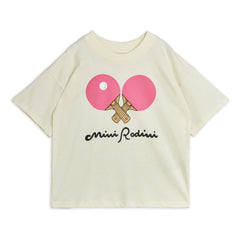 Mini Rodini - Organik pamuk Ping Pong T-shirt | Beyaz