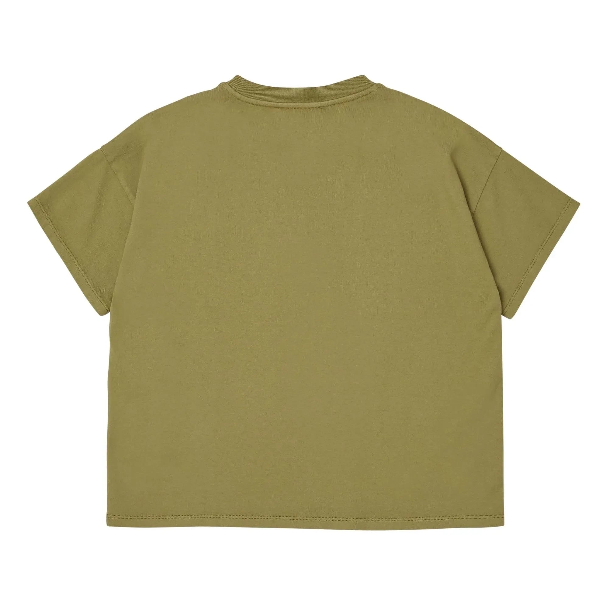 Main Story - Oversize organik pamuklu T-shirt | Zeytin yeşili