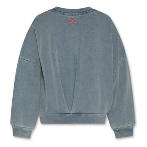 AO76 - Lys Sweatshirt aus recycelter Baumwolle | Graublau