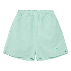True Artist – Grüne gestreifte kurze Shorts Nr. 11