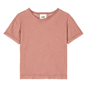 Studio Bohème - Essential Organic Cotton Terry T-Shirt | Powder Pink
