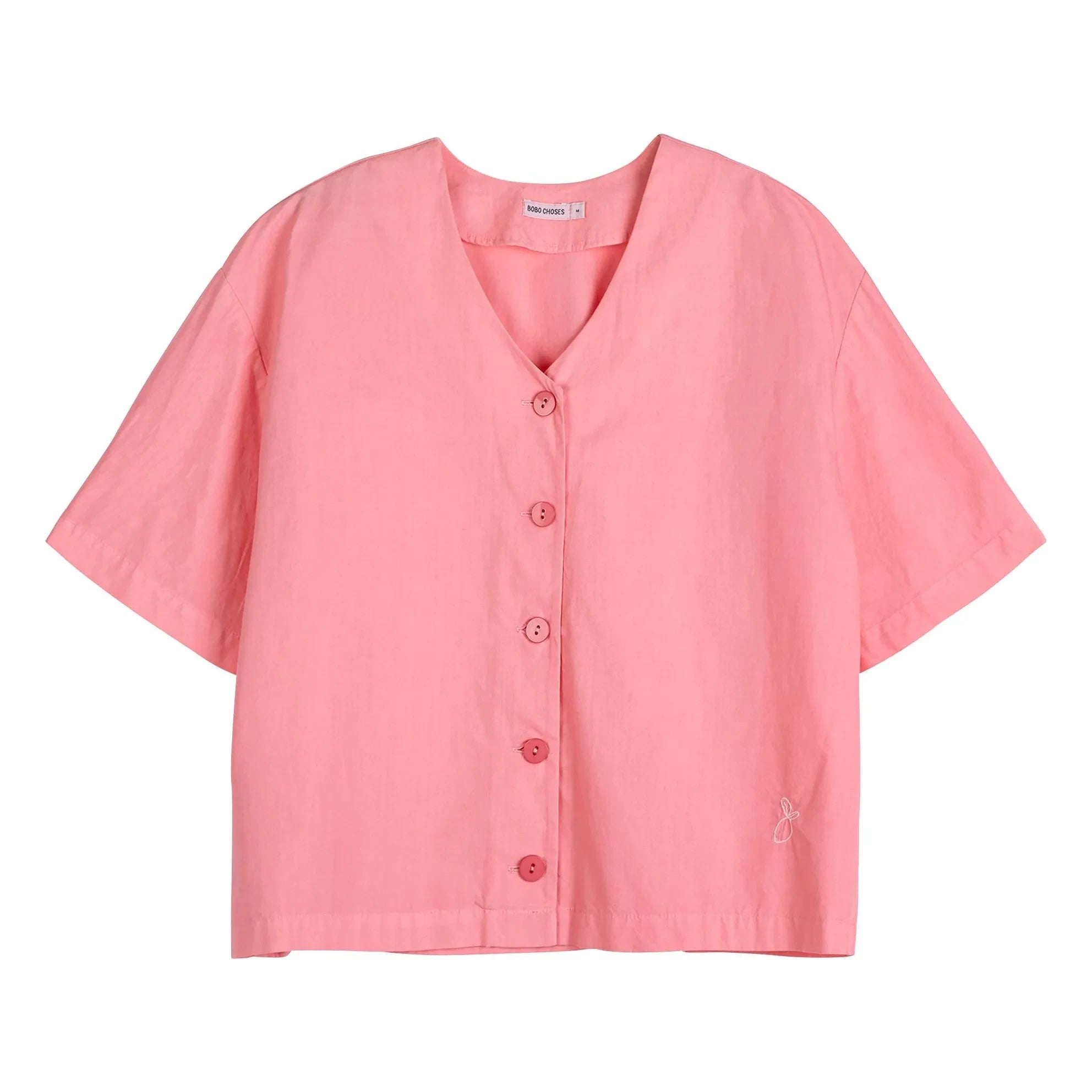 Bobo Choses - Paper Touch Bio-Baumwollbluse | Rosa
