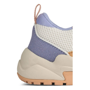 Liewood – Denisa Gestreifte Sneaker aus Mesh | Blassrosa