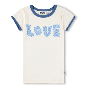 Molo – Rhiannon Love T-Shirt aus Bio-Baumwolle | Ecru