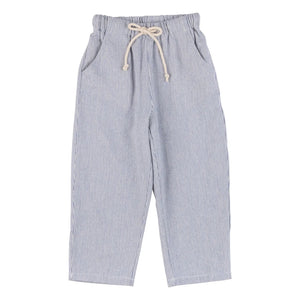 Babe & Tess - Saint Tropez Striped Lace-Up Pants | Azure Blue