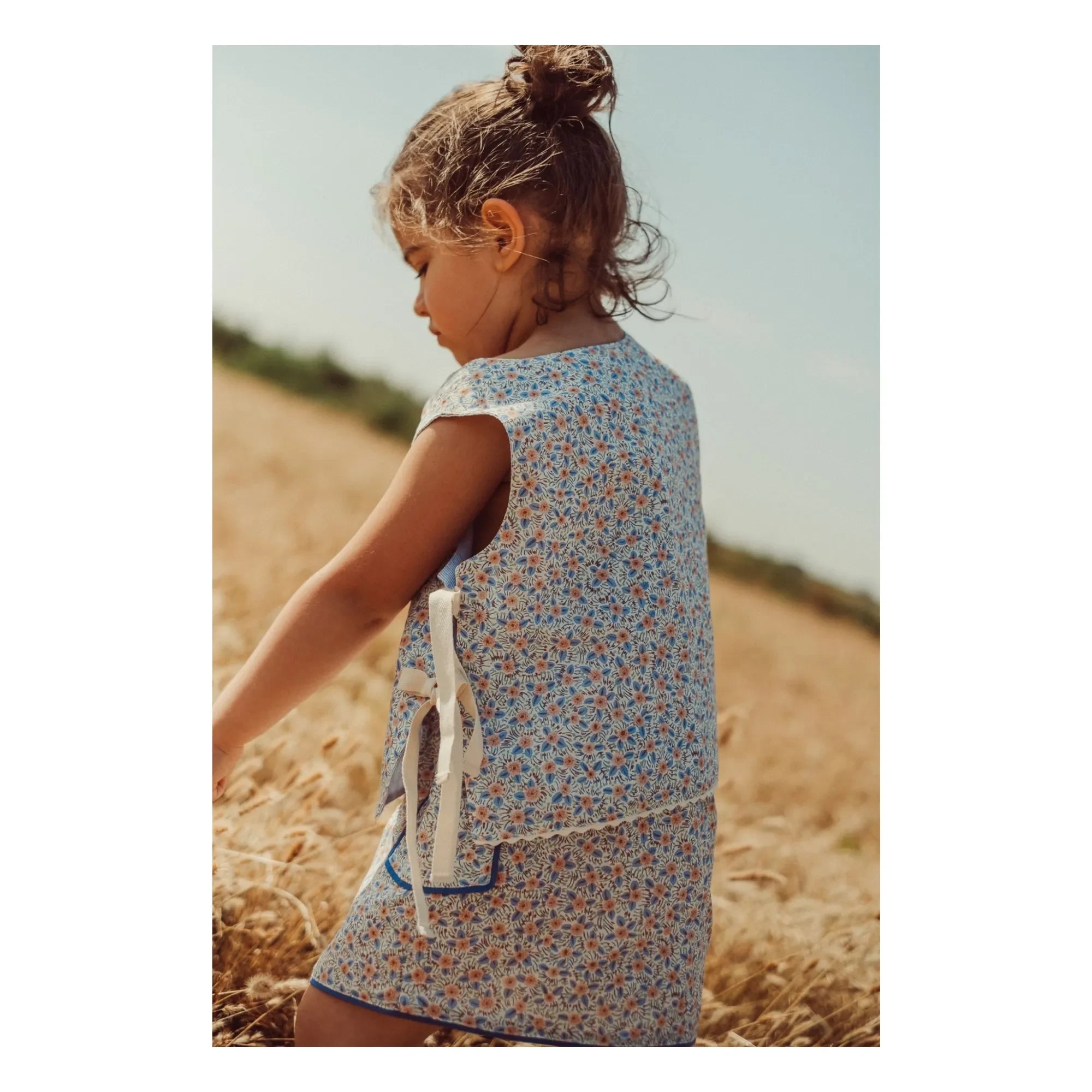 THE LiTTLE POETS - Louise Reversible Sleeveless Vest Recycled fibers | Ecru