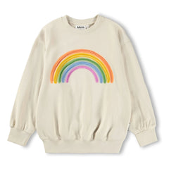 Molo - Monti Rainbow Organic Cotton Sweatshirt | Ecru