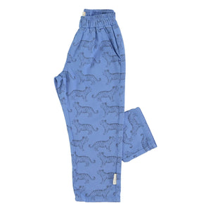 Piupiuchick - Tiger organic cotton pants | Blue