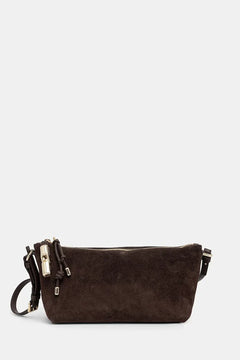 Furla kadın süet crossbody çanta