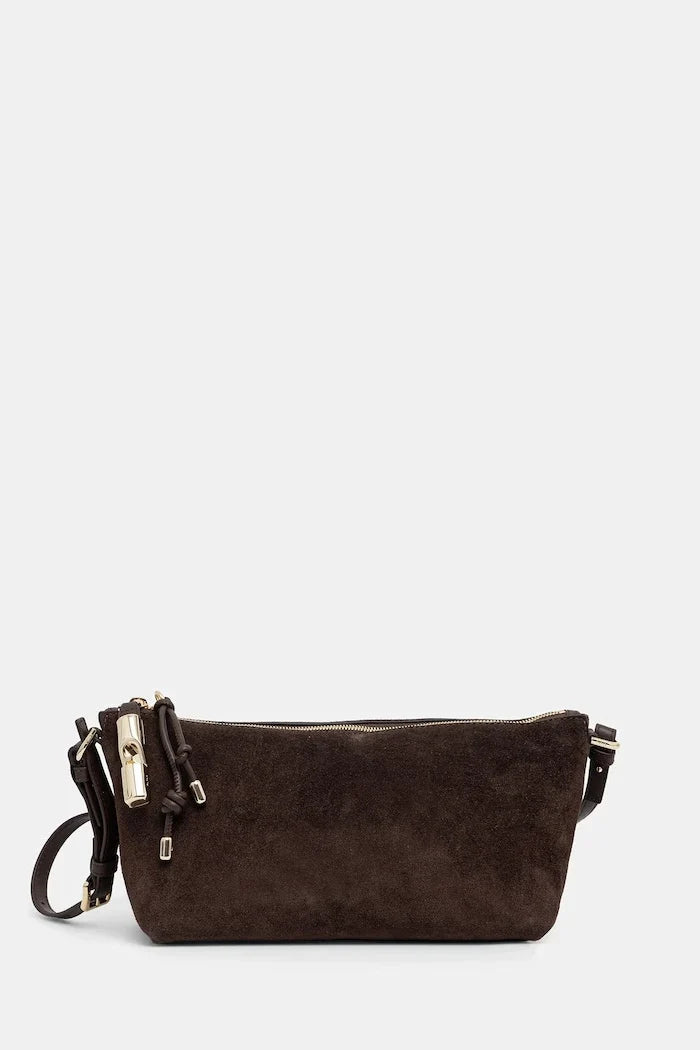 Furla kadın süet crossbody çanta