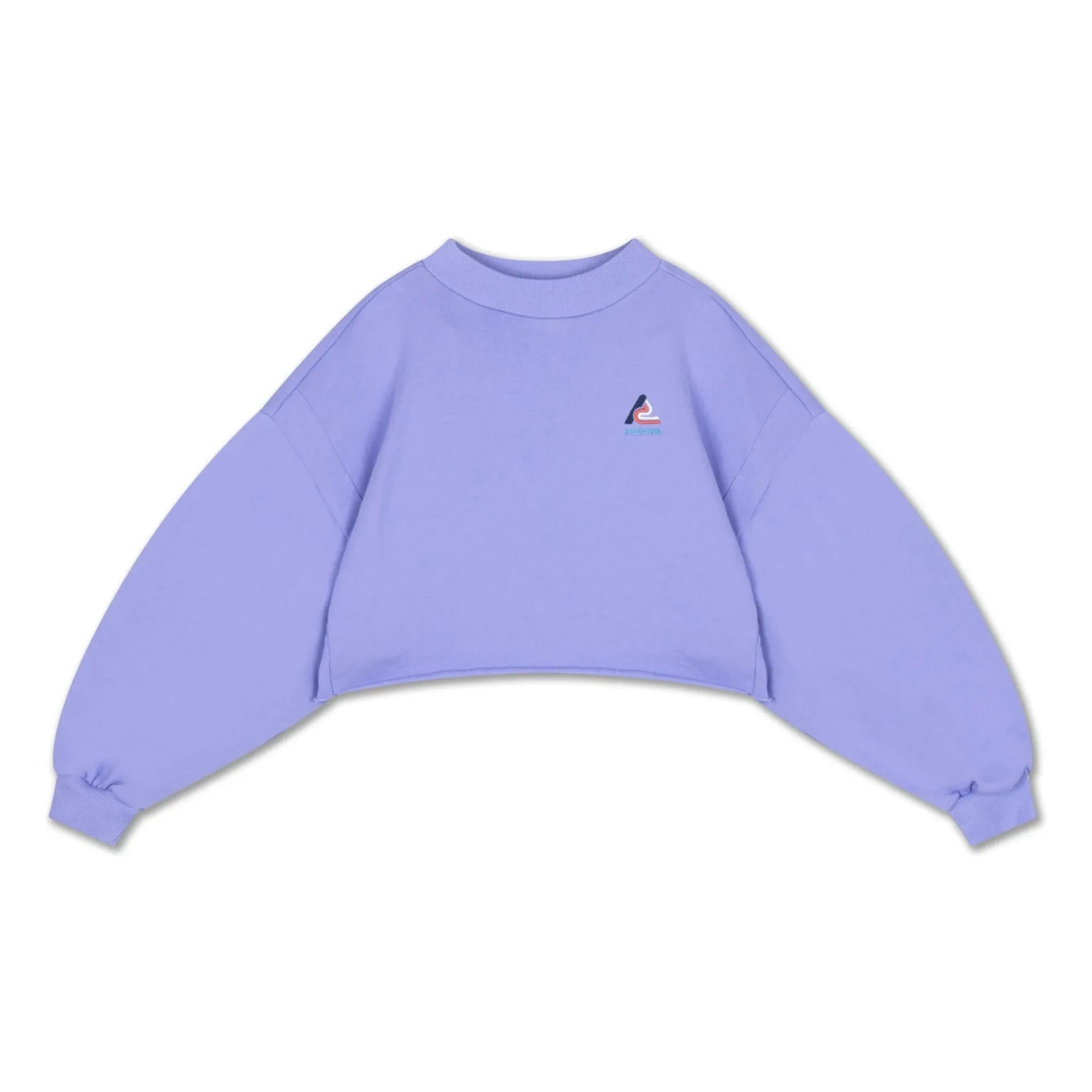 Repose AMS - Organik Pamuk Logo Crop Sweat | Leylak