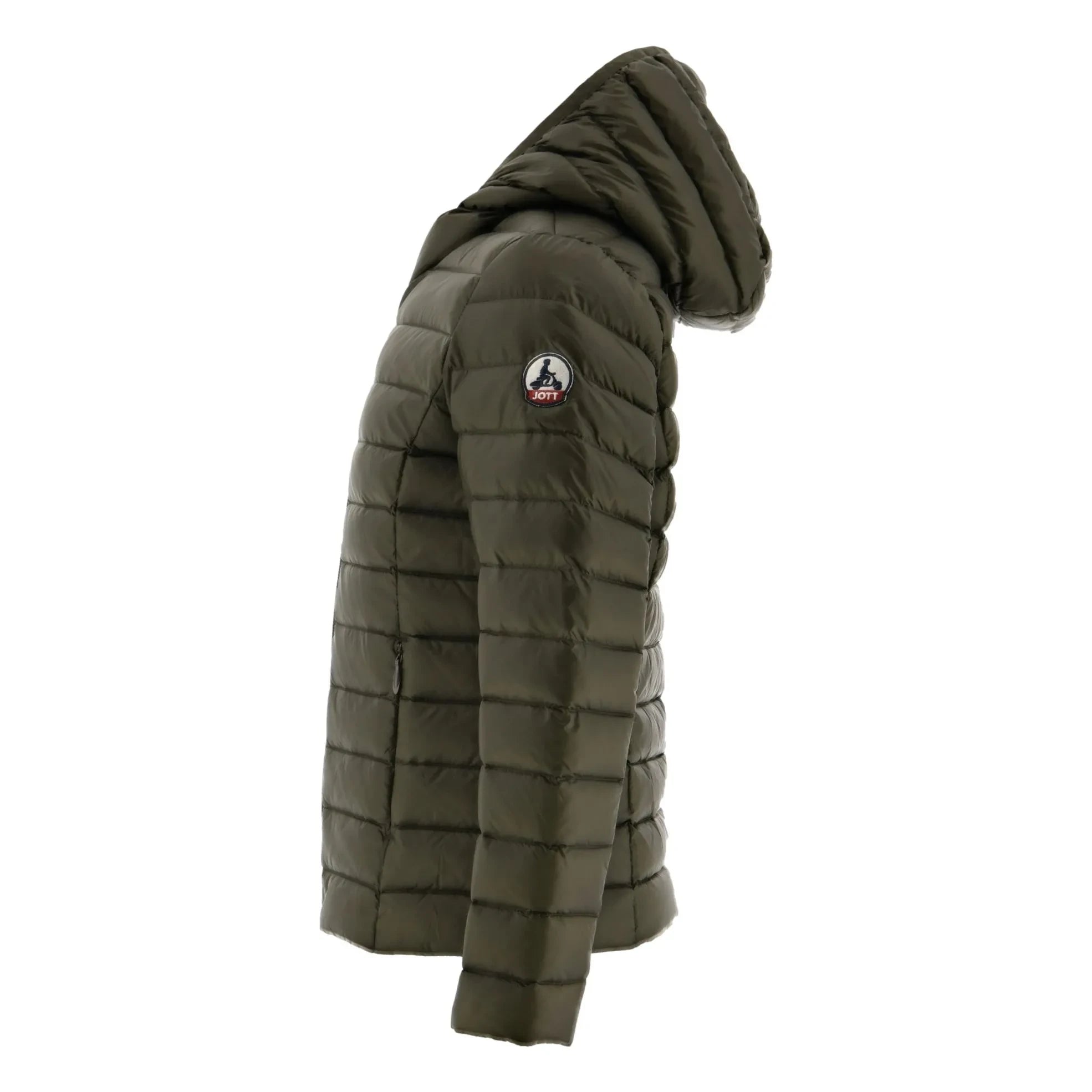 Jott - Carla Hooded Down Coat | Dark Khaki