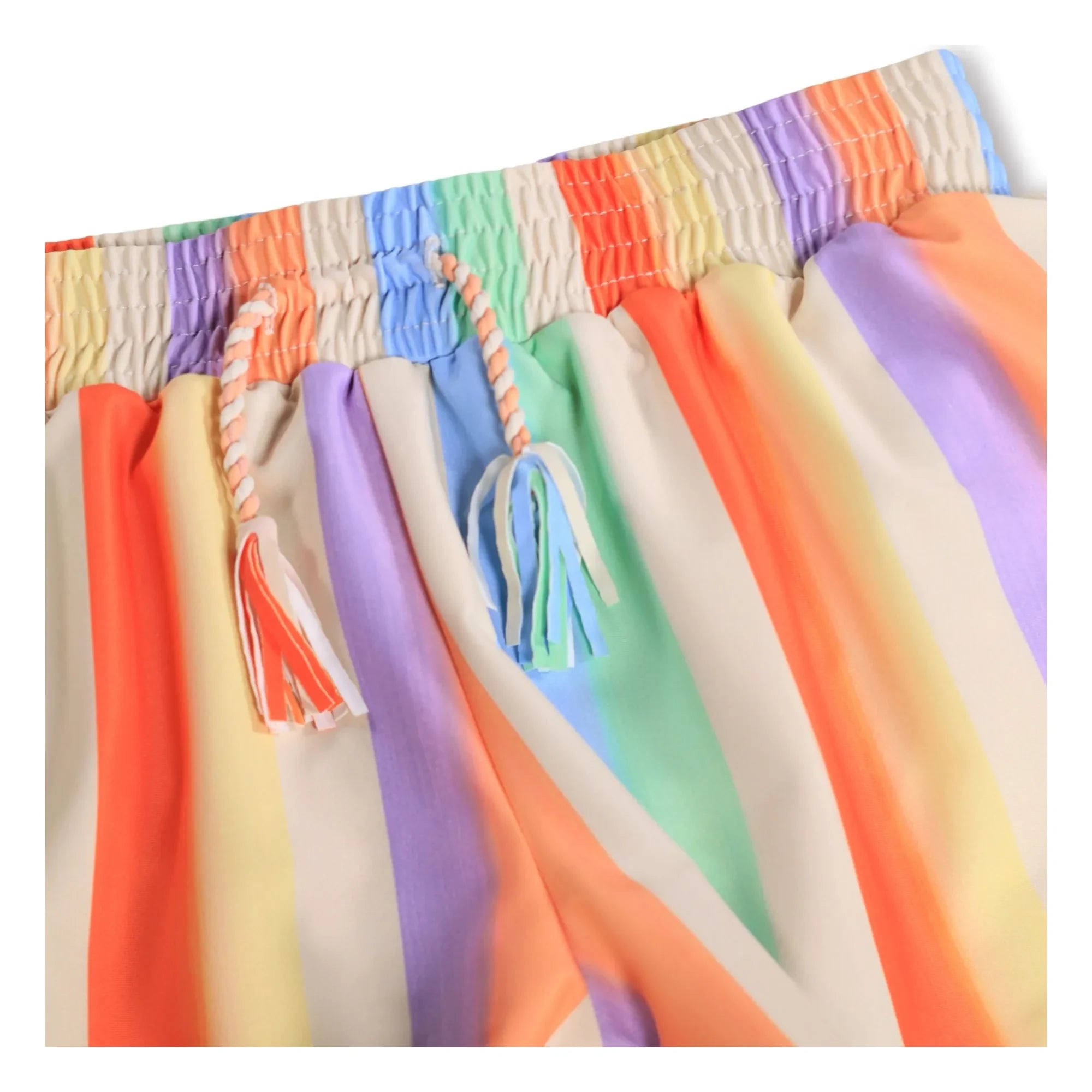 Molo - Nicci Striped Recycled Fiber Swim Shorts | Orange