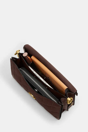 Coach Tabby Chain Shoulder Bag With Quilting Deri Çanta