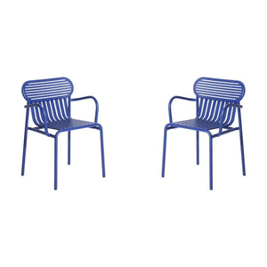 Petite Friture - Short-Sleeved Weekend Chairs - Set of 2 | Blue