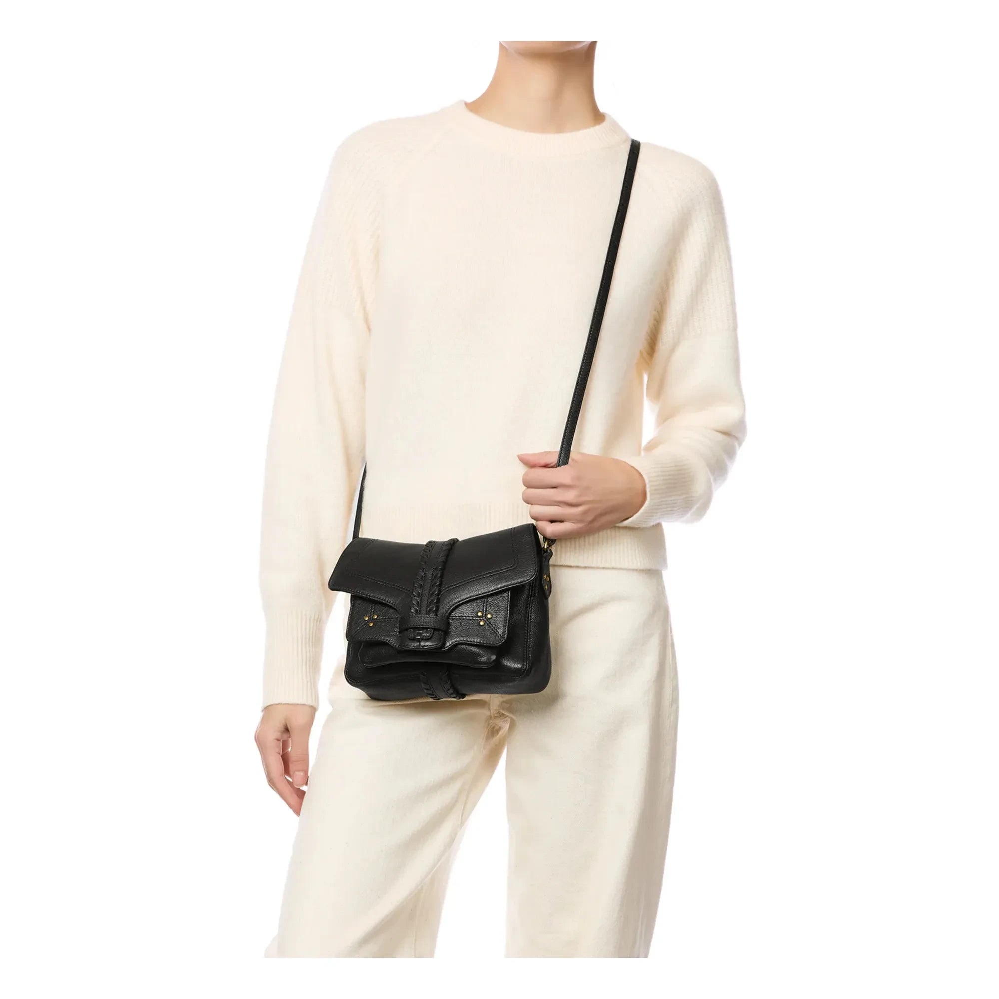 Jérôme Dreyfuss - Harry S Bag Ziegenleder genarbt | Schwarz
