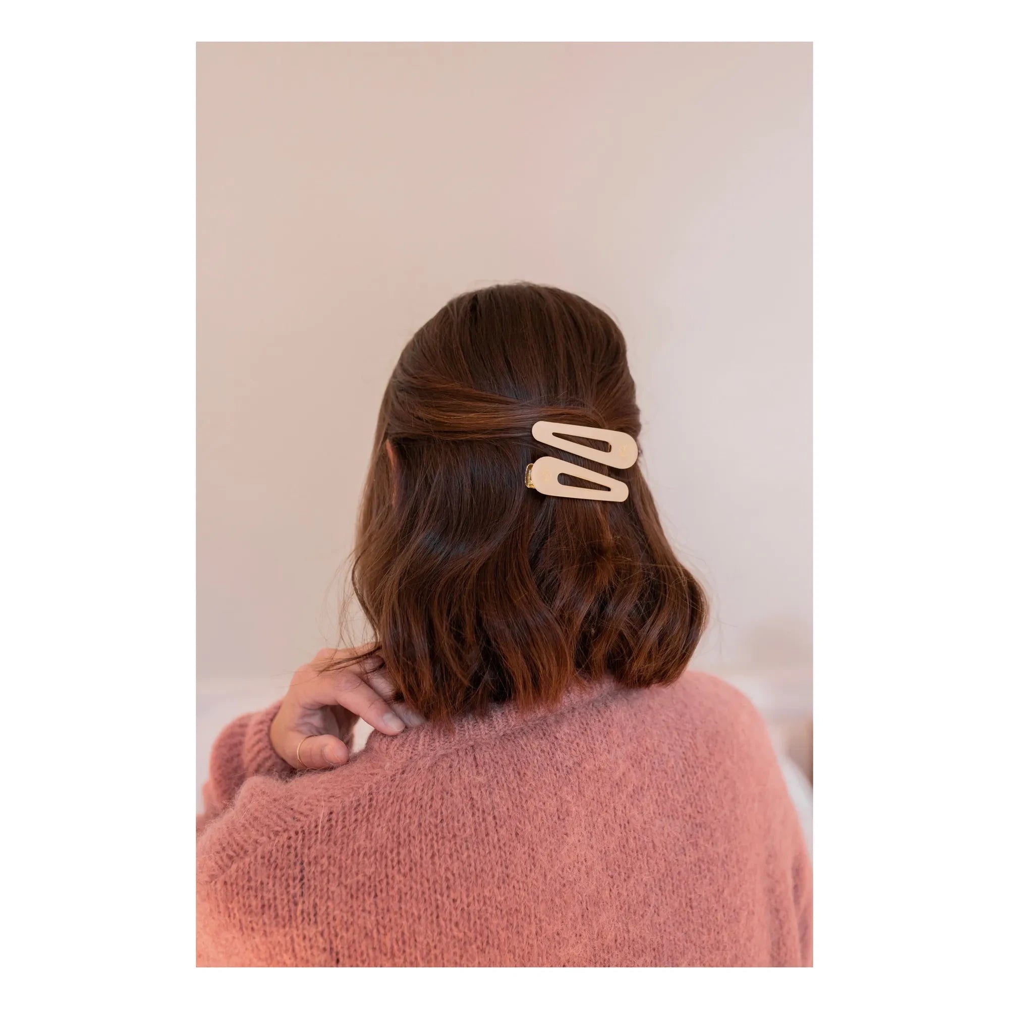 Bachca - Opaline Hair Clips - Set of 2 | Pink