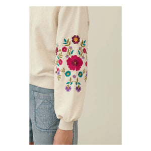 Louise Misha - Judith organik pamuk sweatshirt - Kadın koleksiyonu | Krem
