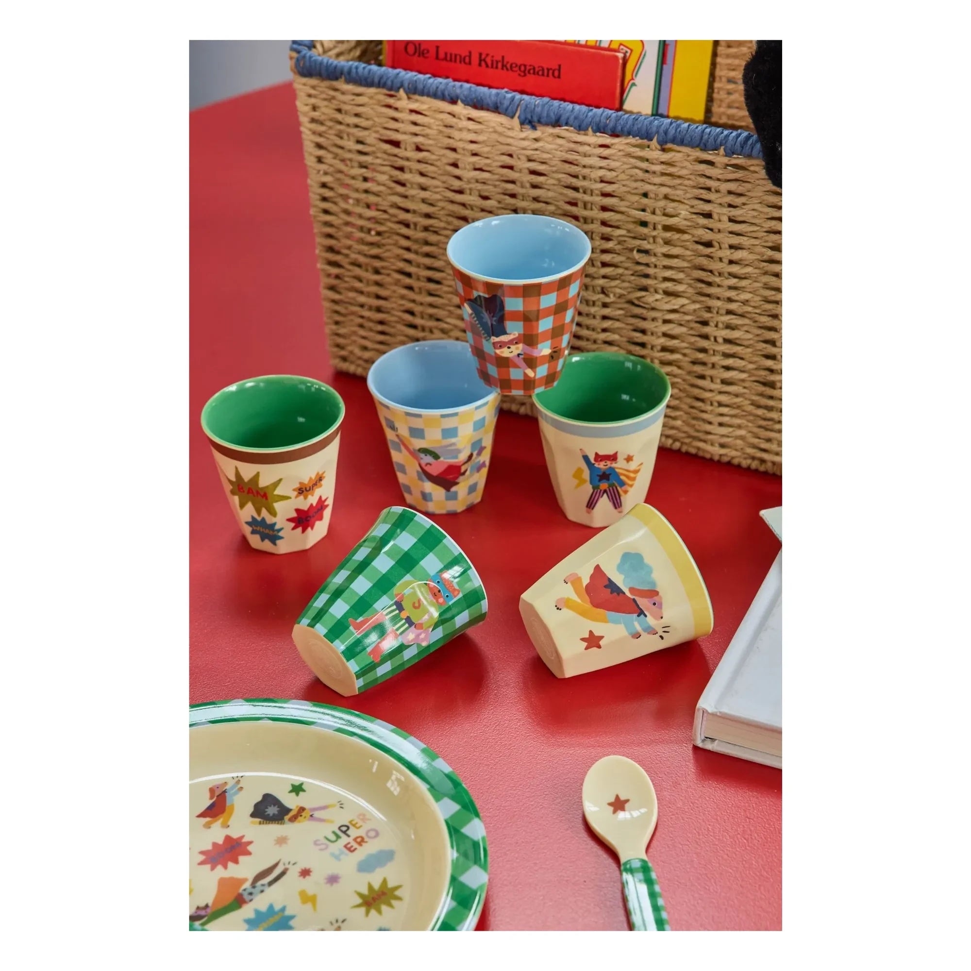 Rice - Heroes Melamine Cups - 6-piece Set | Green