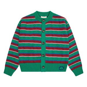 Bobo Choses - Gestreiftes Tanktop aus Bio-Baumwolle | Grün