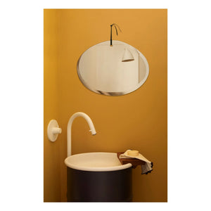 M Nuance - Ekstra İnce Pahlı Ayna - Rastgele Yatay Oval Form 55x40 cm