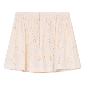 Indee - Broderie Anglaise Minirock Vendee | Weiß