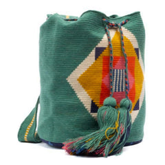 Guanabana - Jade Green Crossbody Large Vulture Bag