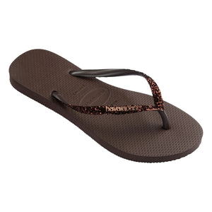 Havaianas - Slim Glitter terlikler | Chocolate