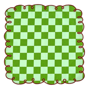 Bitossi - Dama Verde kareli peçeteler - 2'li Set | Yeşil
