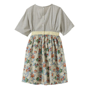 Caramel - Spargel Liberty Kleid | Ecru