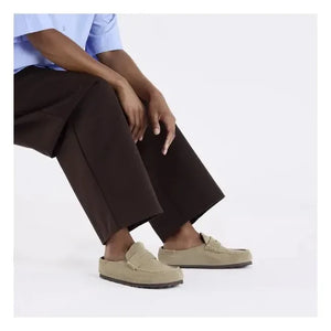 BIRKENSTOCK - Naples Süet Mules | Toprak kahverengi