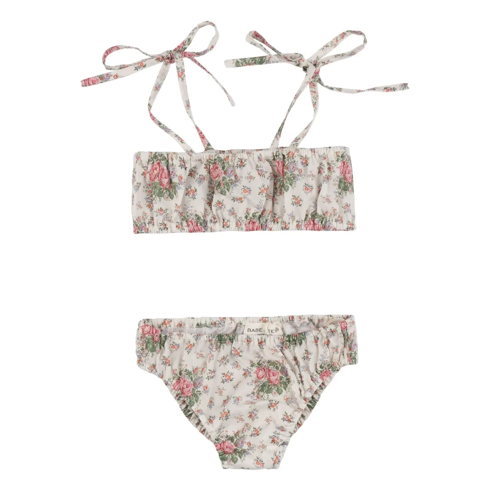 Babe & Tess - Floral Pattern Swimsuit | Ivory