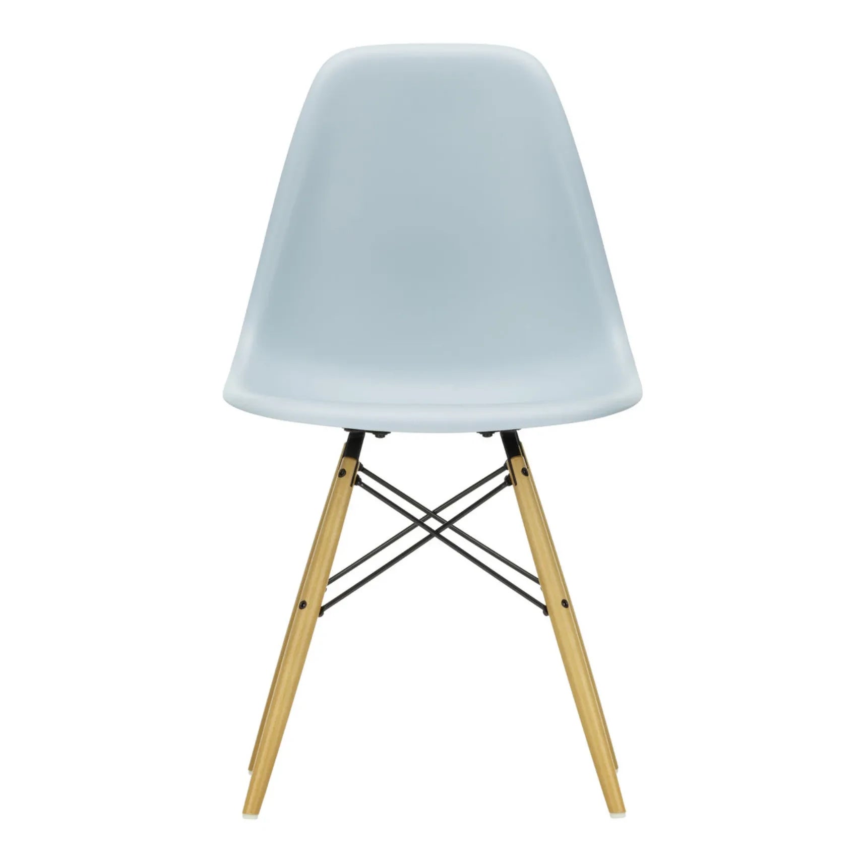 Vitra - DSW Plastic Chair - Ahornuntergestell - Charles & Ray Eames | Blaugrau