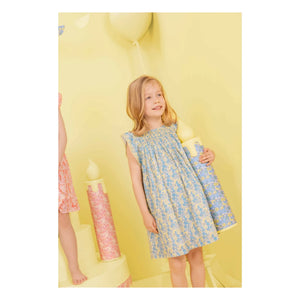 Bonton - Nena Fleurie Elbise | Mavi