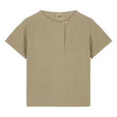 Studio Bohème - Orso Organic Cotton Jersey T-Shirt | Light Khaki