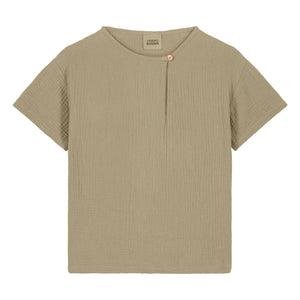 Studio Bohème - Orso Organic Cotton Jersey T-Shirt | Light Khaki