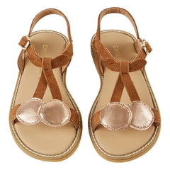 Emile et Ida - Cerises Ledersandalen | Gold