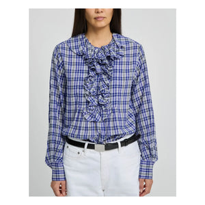 Laurence Bras - Annie Baumwollbluse | Blau