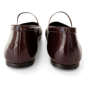 Rivecour - Ballerinas n°136 Lackleder | Schokolade